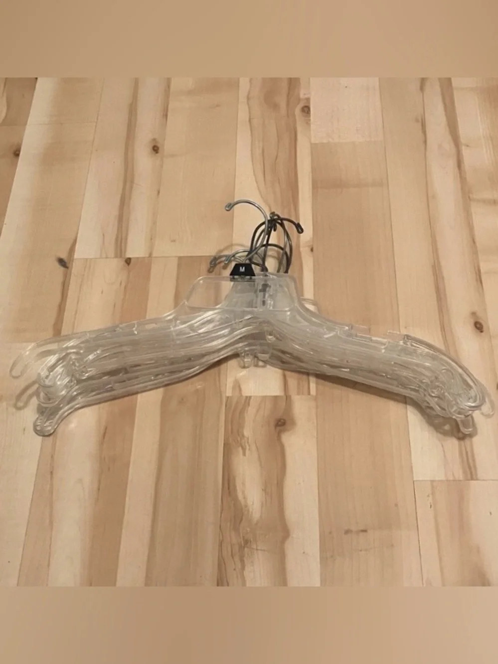 9 Clear Plastic Clothing Hangers Clothes Hangers